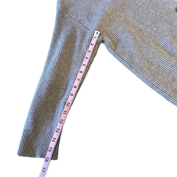 Merokeety Women's Beige Ribbed Button-Up Cardigan Sweater Size L - Picture 6 of 10